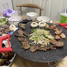 印·師傅電烤盤家用烤肉盤少煙不粘煎肉烤肉韓式多功能電燒烤架麥飯石室內(nèi)大功率速熱 黑色【40cm】 1層 曬單實拍圖