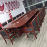 海艾珈會(huì )議桌長(cháng)方形油漆大型長(cháng)條桌子會(huì )議室桌椅簡(jiǎn)約辦公桌 搭配大班椅 曬單實(shí)拍圖