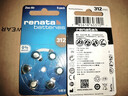 瑞納達（RENATA）ZA312/PR41助聽(tīng)器電池 1.45V鋅空氣鈕扣電池6粒適用峰力/西萬(wàn)博/西門(mén)子/瑞聲達/奧迪康品牌 曬單實(shí)拍圖