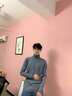 花花公子（PLAYBOY）高領毛衣男春秋新款百搭休閑套頭圓領針織衫男潮流時尚毛線衣男裝 米色 C-3142HH926KING-R M 曬單實拍圖