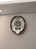 SEIKO日本精工高档客厅欧式智能音乐感光报时挂钟简约现代表 棕色QXM289B 实拍图