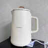 圈廚圈廚燒水壺電水壺熱水壺電熱水壺開(kāi)水壺1.5L大容量養生304不銹鋼內膽 白色 曬單實(shí)拍圖
