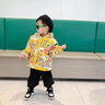 G.DUCKKIDS小黃鴨童裝男童外套春秋裝2023新款兒童夾克中小童風衣男寶寶棒球 綠色小熊夾棉加厚 80 曬單實拍圖