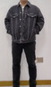 Levi's李維斯情侶同款美式寬松時(shí)尚休閑街頭情侶牛仔棉服夾克外套 黑色 M 曬單實(shí)拍圖