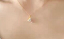 FUSSEM 羽毛球黃金吊墜女999足金3D硬金鎖骨項(xiàng)鏈琺瑯運(yùn)動(dòng)掛墜生日送女友 琺瑯羽毛球吊墜 【贈(zèng)金色項(xiàng)鏈】 曬單實(shí)拍圖
