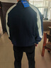LEEWAHYU潮牌衛(wèi)衣男春秋款美式圓領(lǐng)套頭拼色重磅300克長(zhǎng)袖T恤男青少年衛(wèi)衣 深藍(lán) L 【建議110-130斤】 曬單實(shí)拍圖
