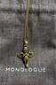 MONOLOGUE【8月5日即將調(diào)價】獨白鏈金主義復(fù)古黃金足金側(cè)身鏈黃金項鏈MR36 MR363 40cm 曬單實拍圖