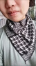 暢印秋冬針織圍脖三角巾脖頸保暖懶人圍巾男女通用假領(lǐng)方便套頭脖套 【黑白千鳥(niǎo)格】 曬單實(shí)拍圖