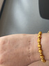中國黃金（CHINA GOLD）黃金手鏈女士足金純金流影貓眼手串七夕情人節禮物送女友老婆 足金貓眼手鏈約4.5g*多退少補 曬單實(shí)拍圖