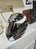 YOHE3C男女電動(dòng)摩托車(chē)全盔機車(chē)保暖全覆式四季安全帽頭盔冬季圍脖防寒 黑白灰23#（可坼圍脖） XL(61-62) 曬單實(shí)拍圖