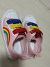G.duck小黃鴨兒童帆布鞋春夏寶寶休閑彩虹幼兒園一腳蹬女童女孩小白鞋子 粉色 28 內長(cháng)17.5cm 曬單實(shí)拍圖