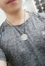 九壹銀莊 925銀九宮八卦牌吊墜男女款金剛杵泰銀復(fù)古佛教飾品 小款不含銀鏈 曬單實(shí)拍圖