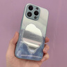 特雷索 蘋果15ProMax手機殼新款液態(tài)玻璃貝殼紋系列鏡面iPhone保護套鏡頭全包防摔時尚個性輕奢男女款 【遠峰藍】貝殼紋鏡面*全包防摔 iPhone15Pro Max 曬單實拍圖