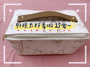 EACHY化妝包輕奢高級2024年新款便攜化妝品收納包女大容量分區收納 法式花白-L【原創(chuàng  )設計花卉系列】 曬單實(shí)拍圖