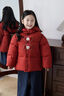 班喜迪女童棉服冬裝洋氣寶寶加絨夾棉外套兒童冬季加厚保暖棉衣周歲禮服 紅色 110 cm 曬單實(shí)拍圖