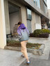 途尼紫色漸變短外套女新款春夏季戶外山系登山服外套男潮牌情侶裝 灰色 2XL 曬單實(shí)拍圖
