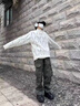 NASALIKE大碼多口袋工裝褲子男美式?jīng)_鋒褲秋季款寬松直筒休閑傘兵長(cháng)褲子男 【高質(zhì)量升級版】軍綠色 XL 建議體重120-130斤 曬單實(shí)拍圖