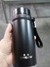 興順謙真空不銹鋼保溫杯過(guò)濾茶杯戶(hù)外大容量便攜保溫瓶涌泉水杯子 600ml黑色【304不銹鋼】 600ml 曬單實(shí)拍圖