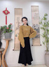 瑞秋兒針織連衣裙女秋冬季新款女裝輕熟甜美氣質(zhì)御姐溫柔感套裝裙子 套裝 S 曬單實拍圖