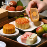 知味觀(guān)月餅禮盒裝送禮高檔級廣式流心奶黃白蓮蓉豆沙中秋節禮盒品送長(cháng)輩 【絲滑內餡 由心流出】流心奶黃 曬單實(shí)拍圖
