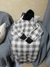 Radinka2024秋冬新款法式格子風(fēng)格連衣裙襯衣裙女寬松韓版過(guò)膝中長(cháng)裙DBL 圖片色 L 100--112斤 曬單實(shí)拍圖