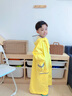 smally兒童雨衣女童2023新款小學(xué)生帶書(shū)包位男童上學(xué)專(zhuān)用幼兒園雨披 馬卡龍黃【拉鏈款隱藏大書(shū)包位】 XL 曬單實(shí)拍圖