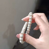 KOFTA原生態(tài)順白星月菩提子手串老型桶珠文玩單圈手鏈蜜蠟男女珠繞指柔 10*11mm原脂高油順百星月【紫檀鑲生肖銀】下單 曬單實拍圖