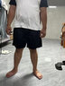 ESCATCH泳褲男士沙灘褲男大褲衩歐美短褲男夏季速干可下水五分情侶短褲 ES6黑色（三角內襯） 2XL (適合體重83-93kg) 曬單實拍圖