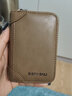 班亞奴卡包女士真皮大容量多卡位防消磁風(fēng)琴小巧卡片包超薄駕駛證卡套女 卡其色-20卡位 曬單實(shí)拍圖