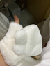 CTRLEND毛絨手套冬季女生手套保暖可愛貓貓手套女秋冬半指兩用翻蓋露手指 捂臉兔耳朵--白色 【1雙】 曬單實拍圖