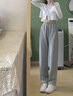 FitonTon闊腿褲女秋冬高腰寬松束腳運動(dòng)褲百搭休閑褲顯瘦衛褲哈倫褲 曬單實(shí)拍圖