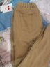 箐冉兒加絨牛仔褲女2023年新款冬季加厚女士羊羔絨特厚超厚老爹哈倫褲子 53988卡其色 加絨 XXL 曬單實(shí)拍圖