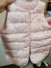 戴維貝拉（DAVE＆BELLA）兒童羽絨馬甲女童背心男童寶寶衣服中大童羽絨服秋冬新款坎肩 櫻花印花 73 cm（建議身高66-73cm） 曬單實(shí)拍圖