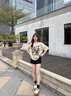 CAMILA KSENIA厚底小皮鞋女2025新款復古百搭舒適粗跟樂(lè )福鞋系帶單鞋 米白色 36 曬單實(shí)拍圖