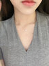 Grace Girl鉑金珠項鏈女簡(jiǎn)約設計感白金吊墜鎖骨鏈生日情禮物情人節 鉑金轉運珠項鏈+輕奢禮盒 曬單實(shí)拍圖