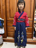 雀棲枝兒童古裝漢服國學(xué)服男童女童書(shū)童中國風(fēng)服裝小學(xué)生三字經(jīng)演出服女 升級款龍吟紅藍直袖女款 160 曬單實(shí)拍圖