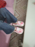 兒童拖鞋冬PU防水皮面棉拖鞋女童家居保暖小童室內幼兒寶寶毛拖鞋 Q22-拖鞋-粉色 17.5 -28/29碼內長(cháng)17.5CM約4-5歲 曬單實(shí)拍圖