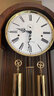 Hermle Clocks 德國赫姆勒時鐘（黑胡桃木）客廳落地鐘實木擺鐘報時機械座鐘 MF010-031161 曬單實拍圖