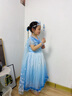 蓓然美（BeiRanMay）愛(ài)莎公主裙2026艾莎裙子圣誕兒童演出服生日禮物洋氣泡泡袖網(wǎng)紗裙 公主裙+20件套精美飾品+禮盒 140 （建議身高124-134CM) 曬單實(shí)拍圖