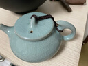 靈青坊青瓷泡茶壺手工茶壺單壺大號陶瓷高檔單人功夫茶具家用大容量套裝 哥窯粉青單壺 曬單實(shí)拍圖