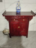 瑞呈堂 供桌實(shí)木佛桌 仿古家具榆木供桌條案簡(jiǎn)約實(shí)木供桌供臺神案家用 雙屜帶拉板100*50*90 紅色 曬單實(shí)拍圖