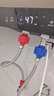 適用公牛電熱水器防電墻防漏電防火墻隔電墻外置防觸電通用配件 紅藍(lán)防電墻2個(gè)裝+安全閥 曬單實(shí)拍圖