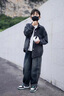 卡瓦拉童裝男童牛仔褲子春秋冬休閑長褲2024新款韓版炸街潮流小男孩寬松 MF2630 150碼 曬單實拍圖