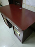 全鋼保險桌鋼制辦公桌帶密碼鎖收銀財務(wù)保險桌子家用電腦桌保險柜 木紋紅色1.2米雙柜款 曬單實(shí)拍圖