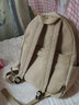 瑞潮（RUICHAO）簡(jiǎn)約背包女雙肩包韓版森系書(shū)包女大學(xué)生上課包旅行電腦包2024新款 卡其色【白星星】 曬單實(shí)拍圖