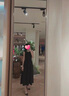 嫻柔2025新款無袖黑色連衣裙女帶口袋春夏季薄款氣質(zhì)吊帶背心a字裙 黑色 3XL 曬單實拍圖