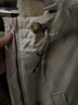 GANT/甘特時尚寬松保暖大口袋中長款連帽毛領(lǐng)鴨絨派克羽絨服女 34米白色 L 曬單實(shí)拍圖