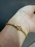 菜百首飾 黃金手鏈 足金圓形肖邦手鏈 時(shí)尚簡(jiǎn)約女款手鏈  計價(jià) HJ 足金手鏈 約5.31g 約17cm 曬單實(shí)拍圖