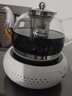 borunHOME電陶爐煮茶壺玻璃加厚煮茶器全自動煮茶爐耐熱燒水壺黑茶套裝家用 05款1200ML壺+鼓形白色爐 曬單實拍圖