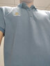馬尼亞袋鼠 簡約小熊刺繡帥氣翻領(lǐng)高端Polo衫男潮流潮牌夏季帶領(lǐng)t恤男士短袖 藍(lán)色 XL（130-140斤） 曬單實(shí)拍圖